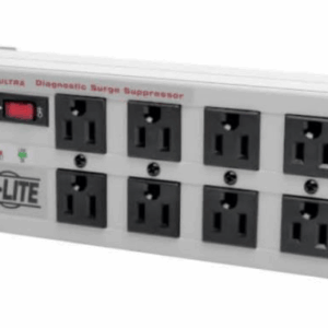 Eaton Tripp Lite Series Isobar 8-Outlet Surge Protector, 25 ft. Cord with Right-Angle Plug, 3840 Joules, Diagnostic LEDs, Metal Housing