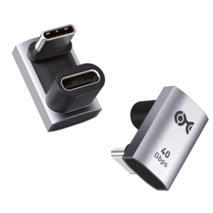 2-Pack 40Gbps U-Shape 180 Degree USB C Adapter - 7mm, [4K@240Hz Video, 240W Charging, 40Gbps Data Transfer]