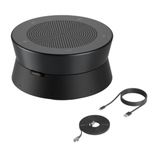 NEARITY A20S Conference Speaker and Microphone, USB Speakerphone w/8 Mics, 16ft Voice Pickup, AI 2.0 Noise Cancelling, USB Speakermic with Daisy Chain, Works with Microsoft/Teams/Google Meet
